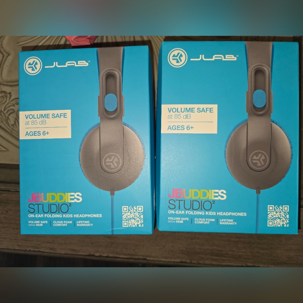 JLab JBuddies Studio2 Kids Headphones 2 Pack New In Box